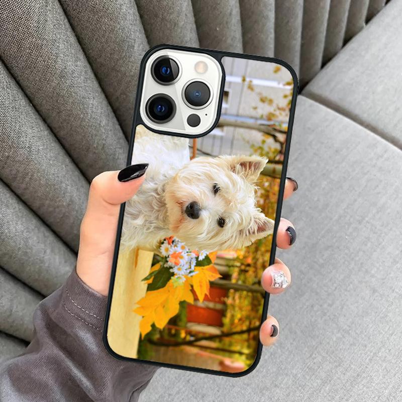 Whippet mum Westie West highland terrier dog Phone Case For iPhone 17 Air 16 16e 15 13 14 Pro Max 11 12 Plus 2022 MAX