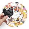 50Pcs Cartoon Chicken Stickers Cute Waterproof Self-adhesive Cute Animal Decals DIY Car Skateboard Laptop Motorcycle Graffiti Stickers