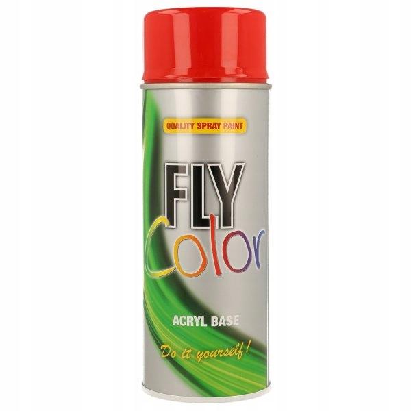 FLY COLOR ACRYLIC SPRAY PAINT RAL 3020 ROAD RED GLOSS 400ml