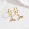Atoztide Trendy Shiny Zircon Ocean Series Pendant Earring Women Stainless Steel Gold Color Multiple Styles Earring Jewelry Gift