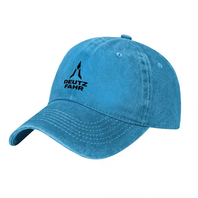 Deutz Fahr Washed Cotton Baseball Cap Classic Fit Unisex Adjustable Hat With Logo Print For Outdoor And Daily Wear