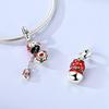 Серебро 925 Пробы Красная Серия Кот Божья Коровка Карп Кои Сердце Формы Шармы Бусины Для Женщин Подходят к Браслету DIY Украшения Подарки