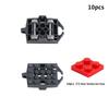 10PCS Roller Coaster Track Rails MOC Building Blocks Compatible 26022/25059/25061/34738 Model Railway City Train Technical Parts