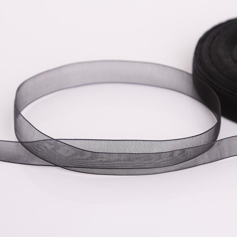 Лента из органзы прозрачная для DIY, 12 мм, 50 м