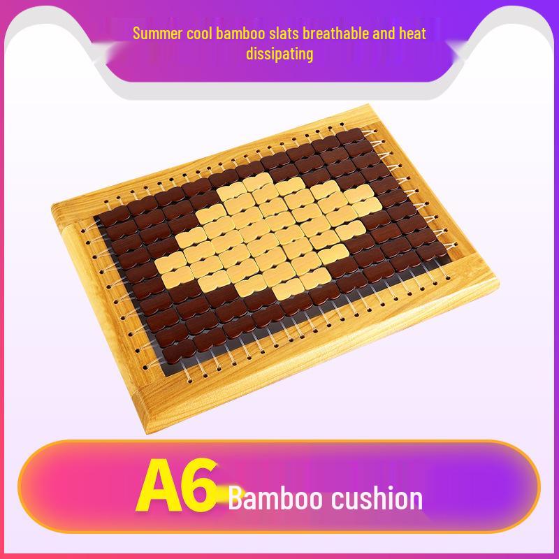 Дышащая летняя сетчатая подушка для стула с деревянным каркасом