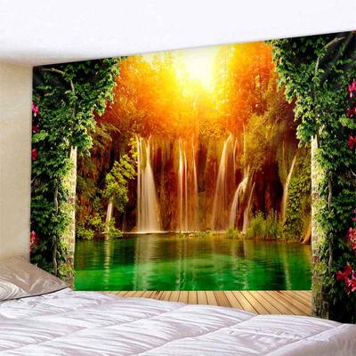 Лес Древо Жизни Декоративный Настенный Гобелен Пейзажи Комната Эстетический Детский Богемный Украшения Дома Художественная Подвесная Сцена