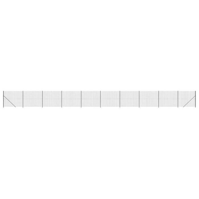 VidaXL Wire Mesh Fence with Flange, Decorative Fence Panel, Garden Patio Protection Barrier 154316