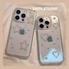 Transparent Glue Fine Glitter Phone Case for Apple 17pro Pearl for IPhone16 Small Fresh 15promax