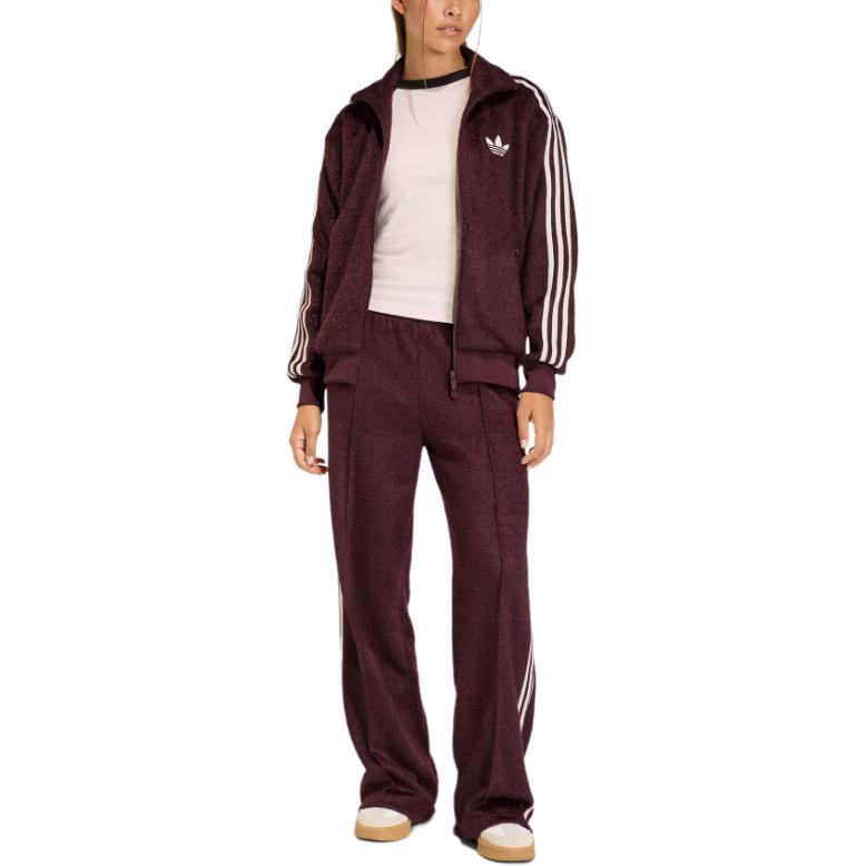 adidas Оригинальная трикотажная куртка Firebird из мохера, удобная, мягкая, приятная к коже, свободного кроя, женская куртка KS0428