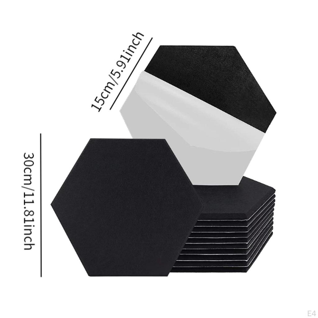 12 шт. акустических панелей, звукопоглощающие плитки, самоклеящиеся стены для