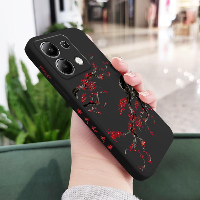 Чехол для телефона "Холодная слива и снег" для Xiaomi Poco X8 M8 Pro Max 5G Силиконовый чехол