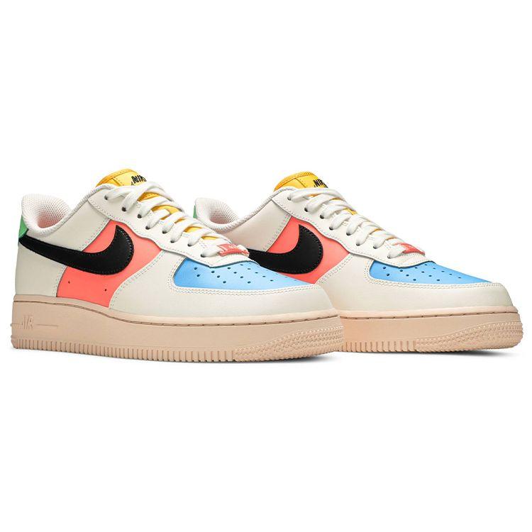 Nike Air Force 1 07 Sail Multi Women Sneakers White Black Bright-Mango DJ5933-100