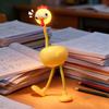 Funny Chicken Night Light Flexible LED Desk Light with Bendable Limbs Portable Bedside Neck And Movable