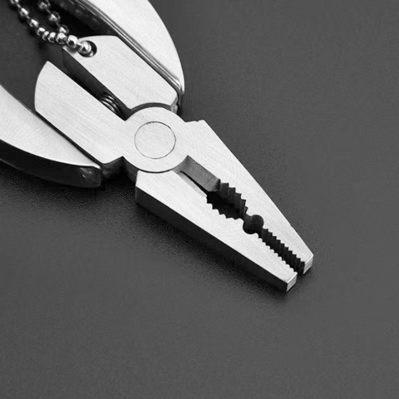 Мини Складные Плоскогубцы Нержавеющая Сталь Складной Нож Брелок Отвертка Портативные Мини Плоскогубцы Кемпинг Выживание EDC Инструменты