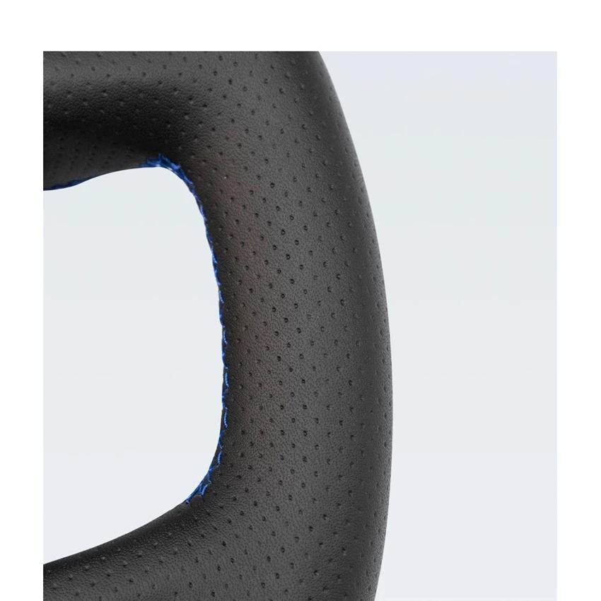 Black PU Faux Leather Handsewing Car Steering Wheel Cover for BMW 7 Series E65 E66 730Li 740Li 745Li 750Li 755ih 760Li 2001-2008