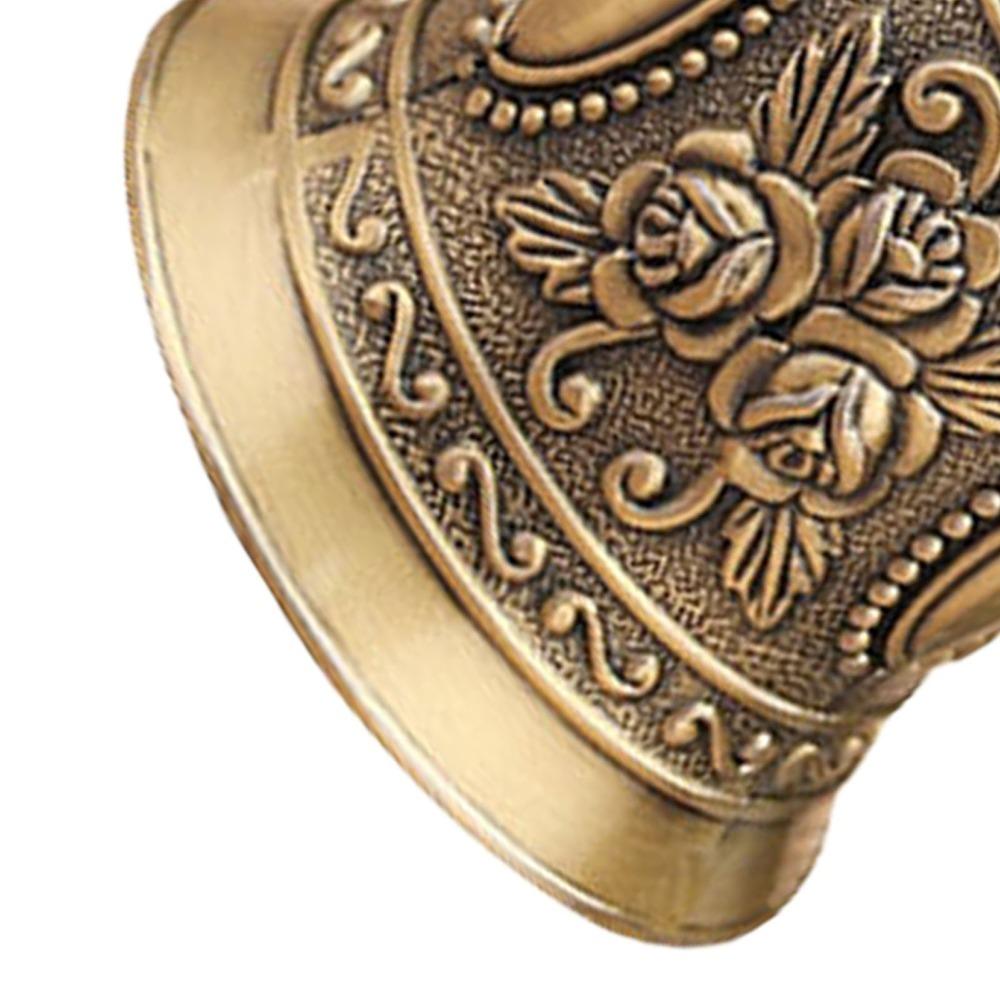 Polished Finish Metal Hand Bell Lotus Vintage Hand Bell Handbells Brass Call Bell For Teacher