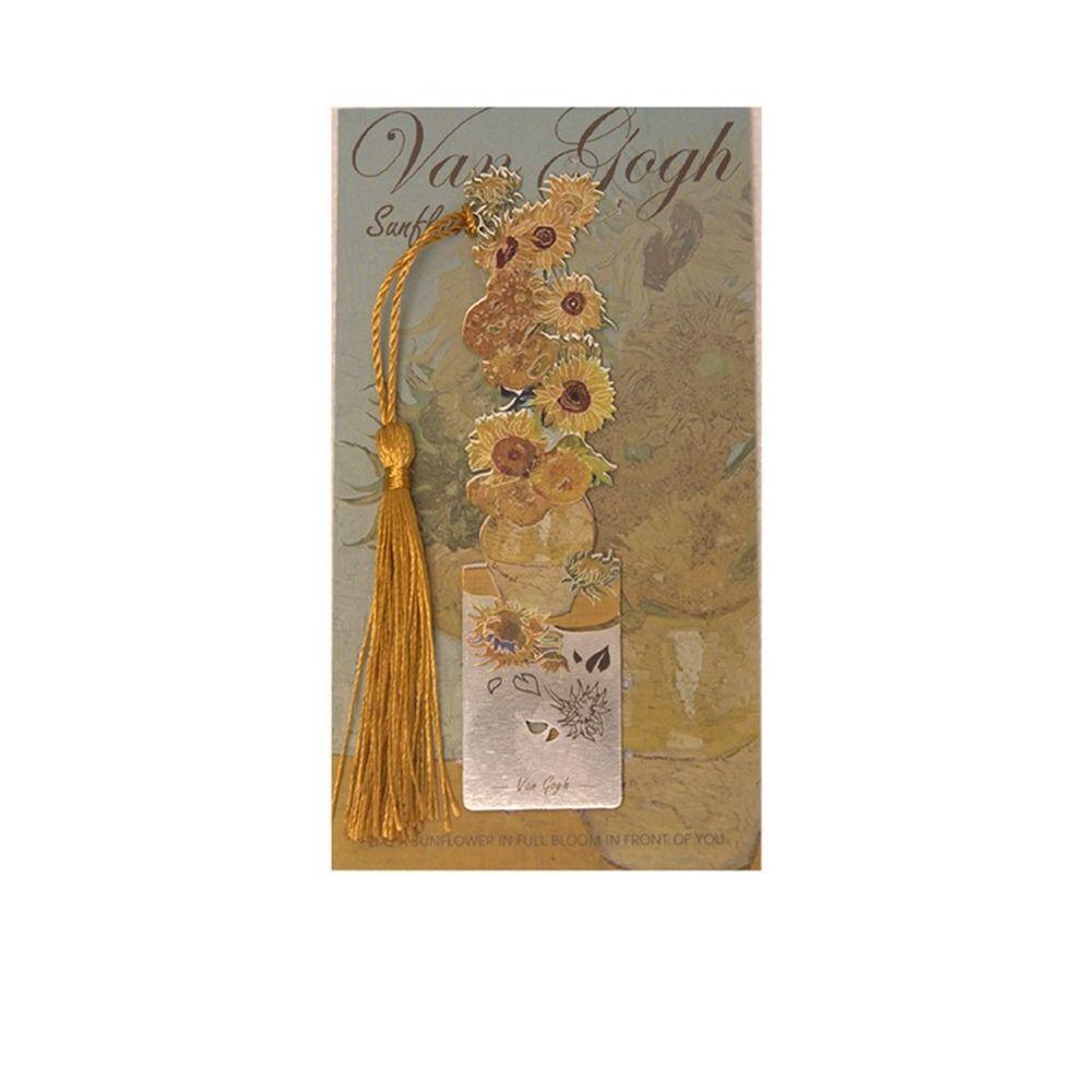 Кисточки Металлическая закладка Металлическая цветочная закладка с рисунком Ретро полая закладка Школьные канцелярские принадлежности