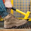 Fashion Construction Men Safety Shoes With Steel Toe Work Boots Man Anti-Slip Indestructible Work Shoes Male Anti-Puncture Safety Boots