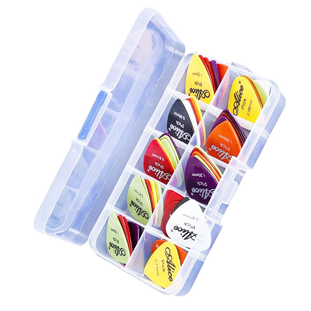 50Pcs Guitar Pick Kit Plastic Frosted Polished Professional Guitar Pick Replacement