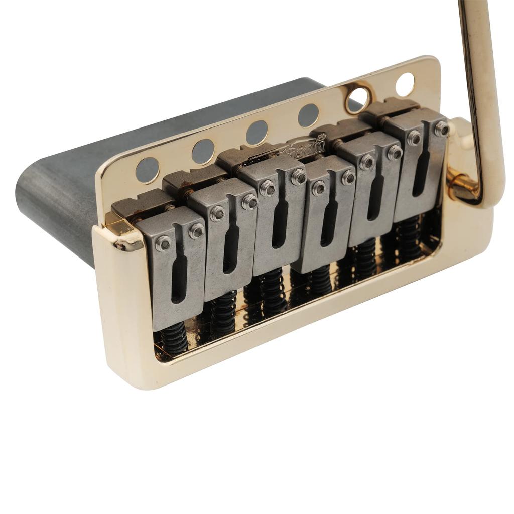 Wilkinson Guitar Tremolo Imported from Japan for Stratocaster Electric Gold WVPC-SB 10.8mm Bridge, 6-Point, Guitars,
