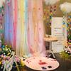 1 шт. Допамин маленький свежий Ins стиль фея сделай сам фото свадебная арка фон красочная вуаль