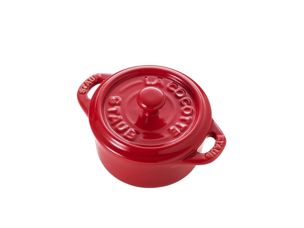 Staub Ceramic Cocotte Round 10cm Cherry 40511-236