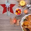 Pocket Xmas Tree Cutlery Bag Christmas Knife Fork Holder Table Decorations Tableware Organizer