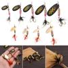 1Pc Hot Durable Metal Treble Hook Spoon Spinner Fishing Lure Crank Bait