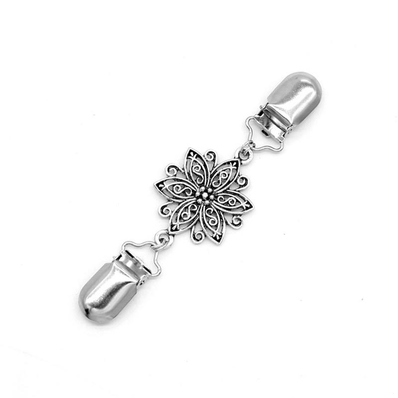 Клипса для кардигана в форме цветка со стразами, винтажная пряжка для шарфа, клипса для жилета, застежки для одежды, галантерея, шитье, клипса для одежды