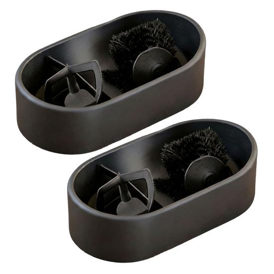 Набор для чистки кофейного портафильтра Кофейный портафильтр Жесткие инструменты для чистки с поддоном для сбора гущи Щетка для чистки Набор для обслуживания