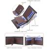 Baellerry Classic Brand Design Men Short Wallets Artificial Leather Vintage Business Bifold Wallet Fashion Card Holder Purse