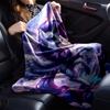 Purple Mane Alicorn Mountain Cloud Fantasy Print Flannel Blanket Soft Warm Throw Blanket For Sofa Bedroom
