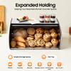 Stainless Steel Bread Box,Large Capacity Bread Storage Container,Kitchen Countertop Organizer,Food Canister for Fresh Pastries