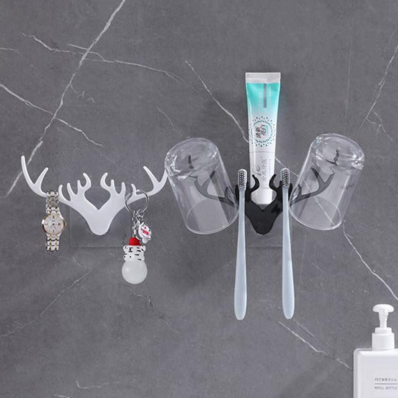 Оленьи рога в форме рога, крючок для хранения, настенная полка для одежды, шарф, брелок для ключей