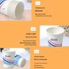 MIAOJIE Disposable Paper Cups 8oz