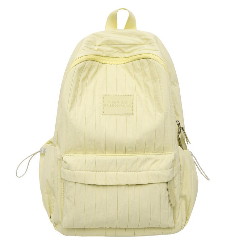 Однотонный школьный рюкзак для студента, женский рюкзак большой вместимости