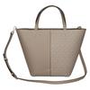 Michael Kors Сумка-кроссбоди-тоут женская средняя из покрытого канваса с монограммой Flora, бежевая