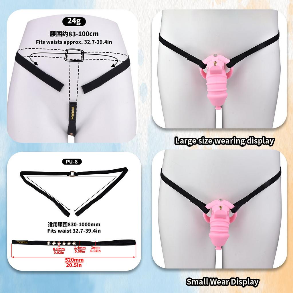 Soft Silicone Chastity Lock Male Penis CB Lock Gay Cuckold Adult Sex Toys BDSM Cock Ring 18+