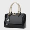 Shiny Bridal Bags: European & American All-Match Patent Leather Handbags - Textured Crossbody Shoulder Bags for Women