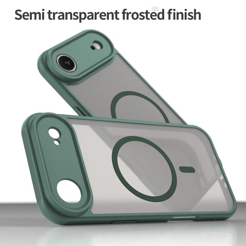 Для iPhone 17 Air 17 Чехол Полупрозрачный Матовый Матовый ПК+ТПУ Защита от отпечатков пальцев Полупрозрачная Крышка Для iPhone17