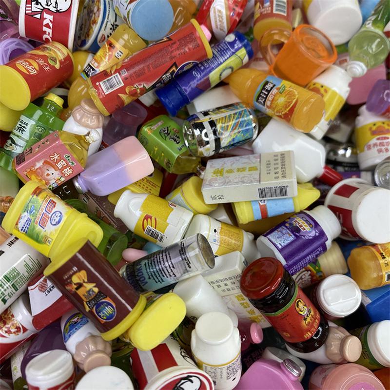 5Pcs Cute Mini Dollhouse Supermarket Food Snacks For Doll Kitchen Accessories