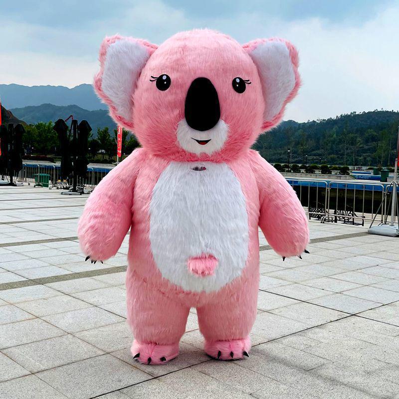 Inflatable Panda & Polar Bear Mascot Costume for Adults - Cartoon Puppet Outfit for Performances & Events