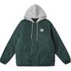 Vans Logo Single Button Fashion Long Sleeve Down Jacket Unisex Outerwear Green VN000KDP2LN1XXL
