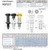 M6/M8/M10/M12 Bolt Multifunction Spring Stop Indexing Pin Self Locking Reset Type Knob Plunger Indexing Bolt Positioning Pin