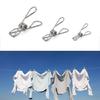 Pack of 40 Heavy Duty Metal Clothespins Clothes Pins with Waterproof Storage Bag Convenient Laundry Clips for Outdoor