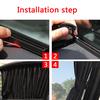 2pcs Car UV Protection Sun Shade Curtains Sides Window Visor Mesh Cover Shield
