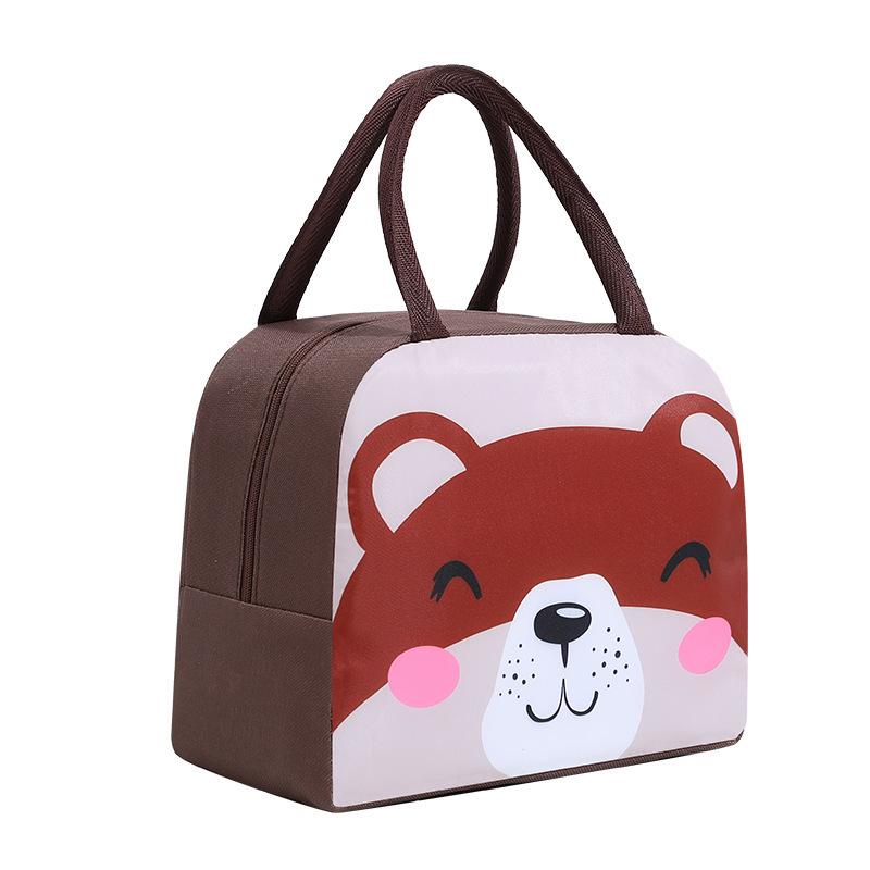 European & American Cartoon Insulated Bento Lunch Bag for Kids