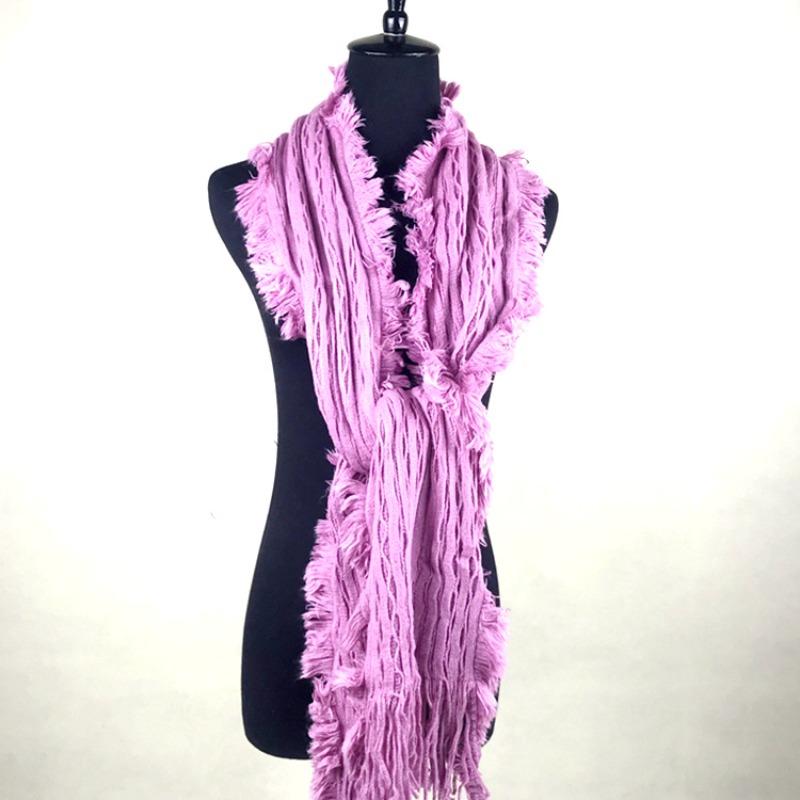 Autumn and Winter Dual-purpose Women's Imitation Cashmere Tassel Super Long Thickened Warm Color Plaid Scarf Shawl
