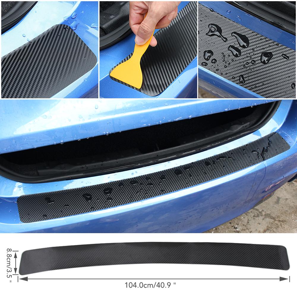 Auto Trunk Trim Car Rear Bumper Guard Sticker for Ford Focus 2 3 1 Fiesta Mondeo MK4 Transit Fusion Kuga Ranger