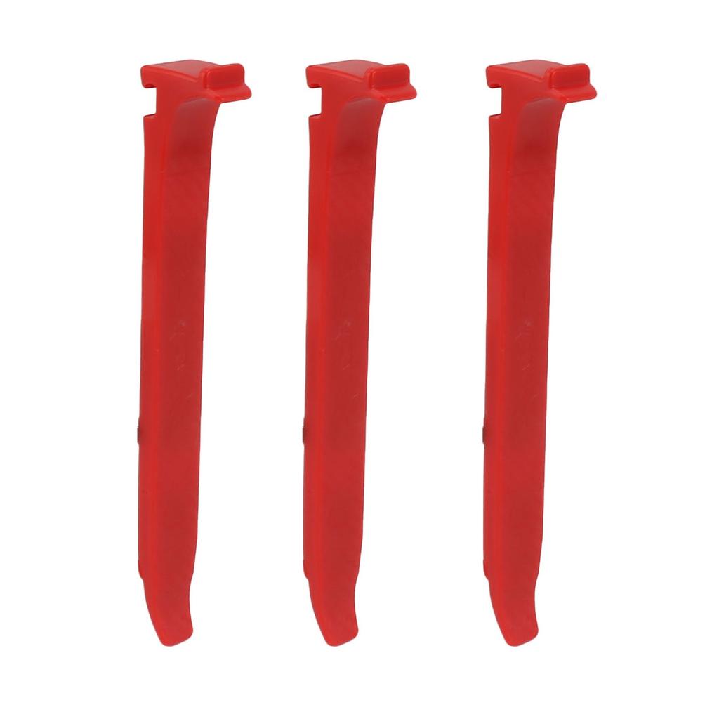 3 Pcs Bike Tire Lever PC Glass Fiber High Strength 16mm Widening Ergonomic Anti Slip Bike Tire Prying Rod Red